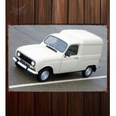 Металлическая табличка Renault 4 Fourgonnette